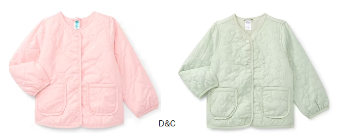 Carter’s Child of Mine Toddler Girl Quilted Jacket, Sizes 12M-5T