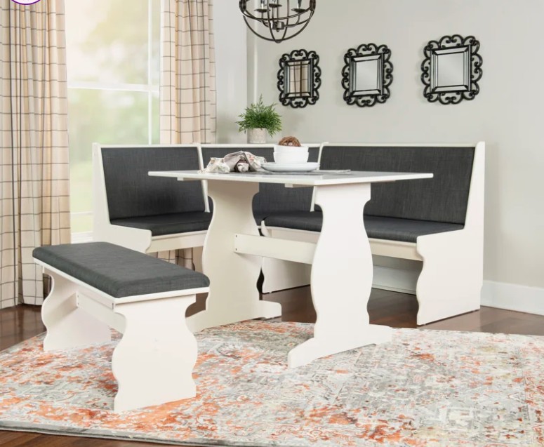 Bagwell 5–Person Upholstered Corner Breakfast Nook