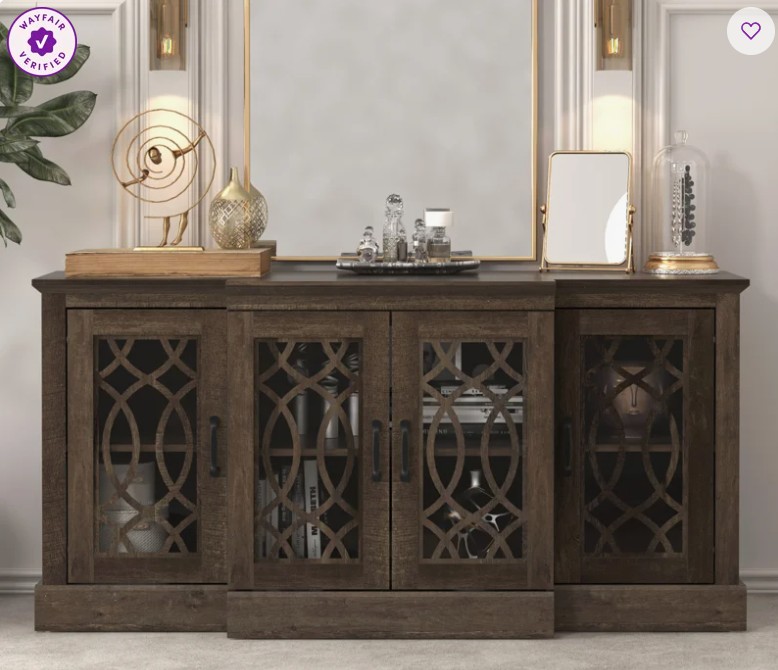 Allivia 60.4″ W 4-Door Accent Sideboard