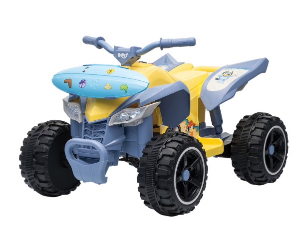 Bluey 12V ATV Ride-On with Surfboard Storage Compartment