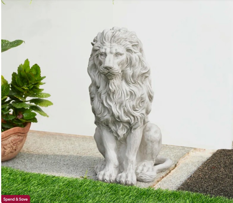 Irizarry Weather Resistant MGO Lion Garden Statue