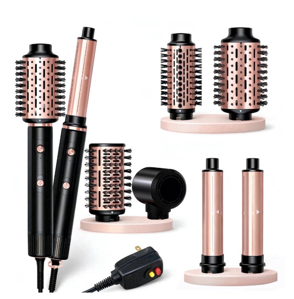 NICEBAY Hair Dryer Brush, Hot Air Brush with 110000RPM Brushless Motor, Blowout Dryer Brush 1300W,Hair Curling Iron