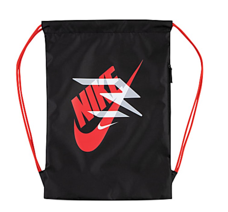 Nike 3Brand Ran Core Gym Sack, Black/Action Red