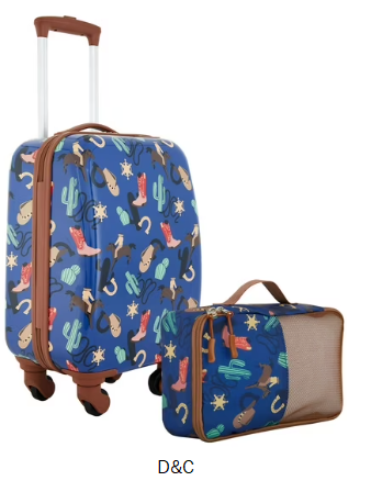 Wrangler Rodeo Kid’s 2 Piece Hard-Side Spinner Luggage Set
