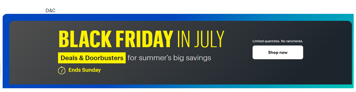 BestBuy Black Friday in July Sale is Live