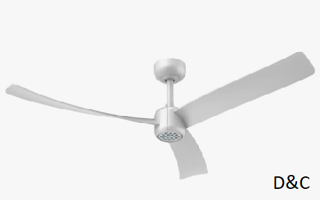52 Inch Ceiling Fan With Led Night Light Remote Control White