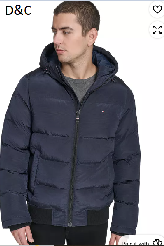 Tommy Hilfiger Men’s Ribstop Hooded Snorkel Jacket