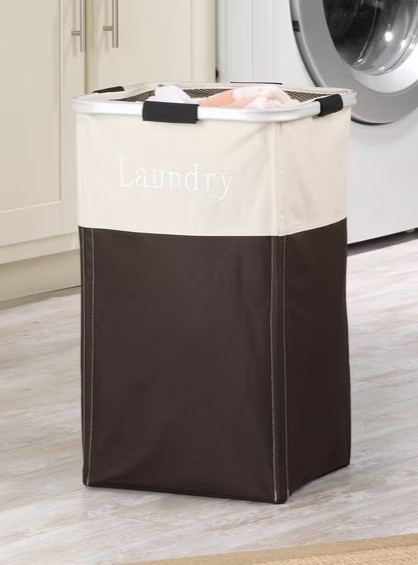Whitmor Easy Care Laundry Hamper – Espresso