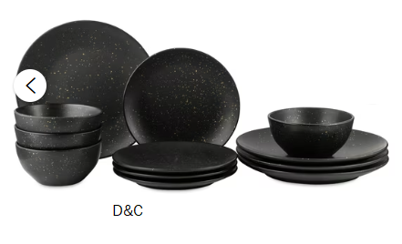 Thyme & Table Merrick 12-Piece Ceramic Dinnerware Set