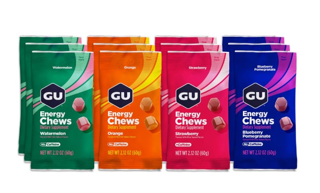 GU Energy Chews, Assorted Flavor – 12 Bags (24 Servings Total)