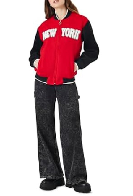 Forever 21 New York Letterman Bomber Jacket
