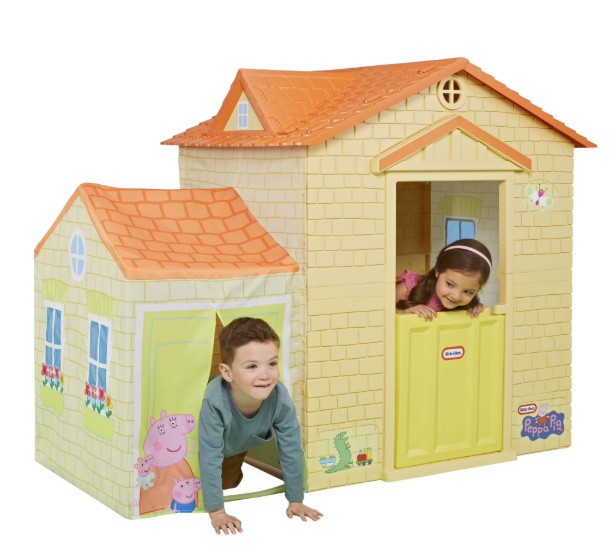 Little Tikes Peppa Pig Playhouse Indoor & Outdoor with Working Doors and Tunnel for Boys and Girls Ages 3