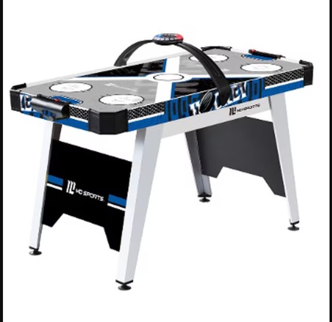 54″ Air Hockey Table Set, Overhead Electronic Scorer, 2 Pushers, 2 Pucks, by MD Sports