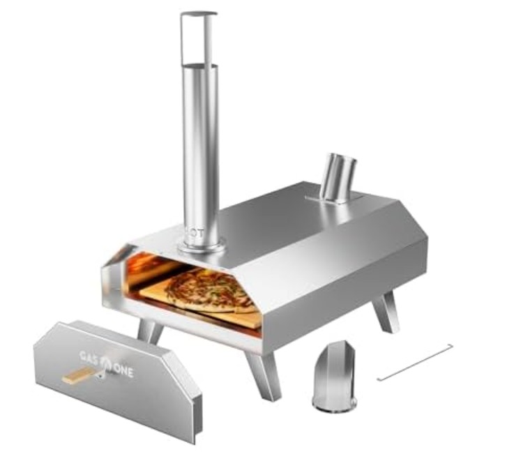 GasOne PZW-12A Pizza Ovens Wood Pellet 12” Pizza Oven
