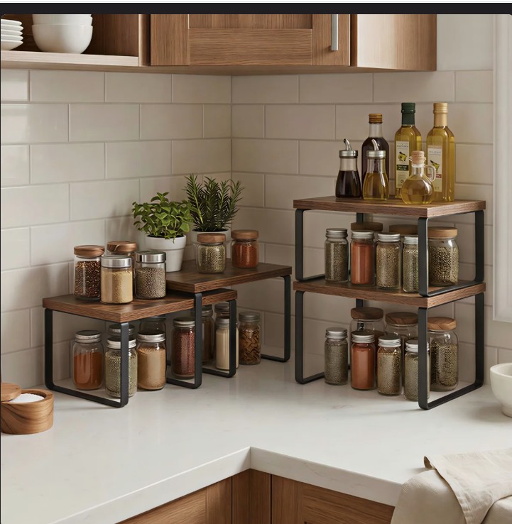 Cabinet Organizer Shelf (Set of 4)