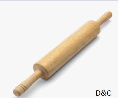 Farberware Classic Wood Rolling Pin with Easy-Grip Handles