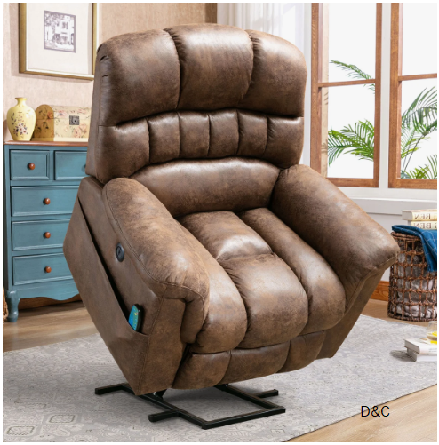 41.3” Wide Extra Large Power Lift Recliner Chair with Soothing Heat & Massage – Plush Comfort for Total Relaxation