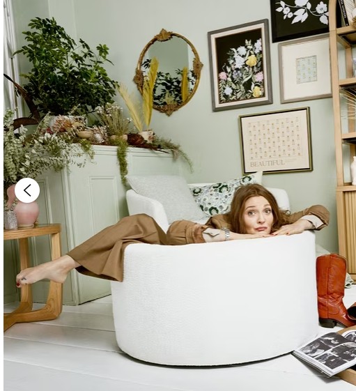 Beautiful Drew Stowaway Coffee Table with Storage by Drew Barrymore, Cream
