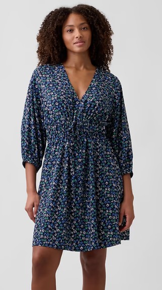V-Neck Mini Dress