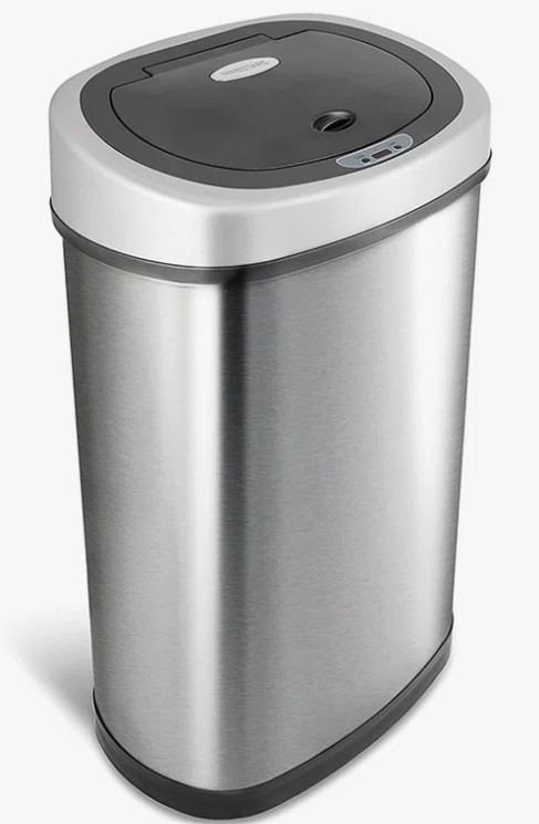 Nine Stars 13.2 Gallon Stainless Steel Motion Sensor Trash Can
