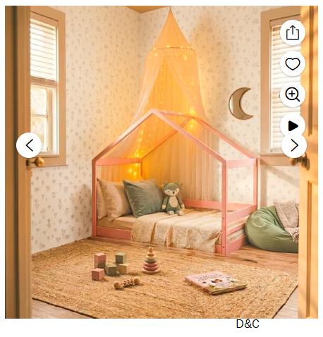 Little Seeds Trellis House Toddler Bed