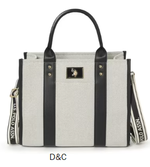 U.S. Polo Assn. Women’s Box Tote, Putty