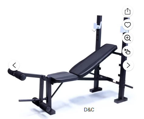 Athletic Works Standard Bench & Rack Combo with Leg Press