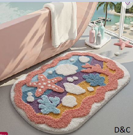 LUMI Bath mats for Bathroom, 20″x32″ Non Slip Absorbent Soft Bath Mat