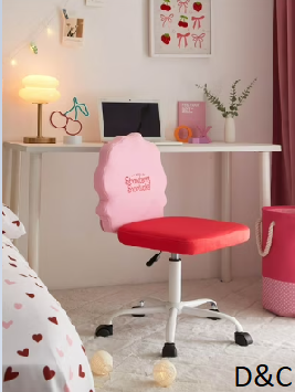 Strawberry Shortcake , Kids Figural Desk Chair, Pink/Red