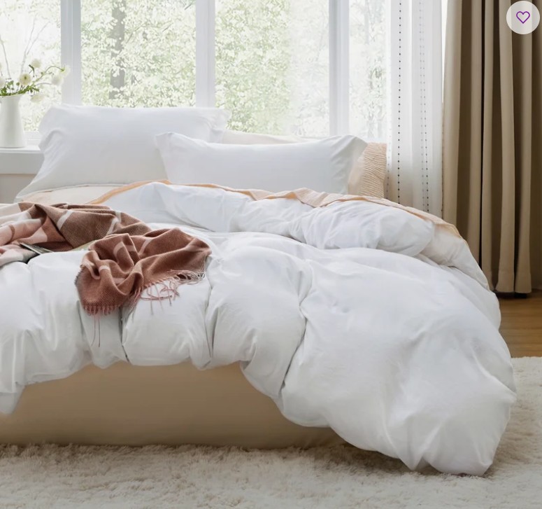 Bedsure Duvet Cover King Set Prewashed Extra Soft Cotton-Like Beding Set （Set of 3）