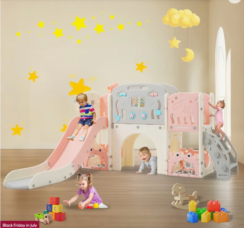11 In 1 Toddler Slide, Kids for Toddler Age 1-3 Climber Slide Outdoor Indoor Playset