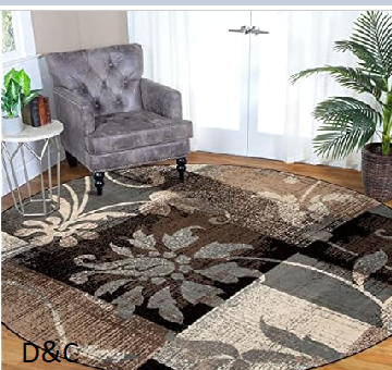 Superior Indoor Area Rug, Jute Backed, Perfect for Office