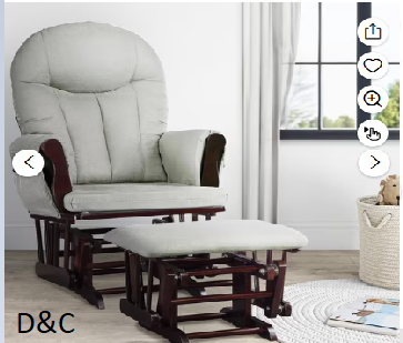 Baby Relax Huntington Nursery Glider & Ottoman