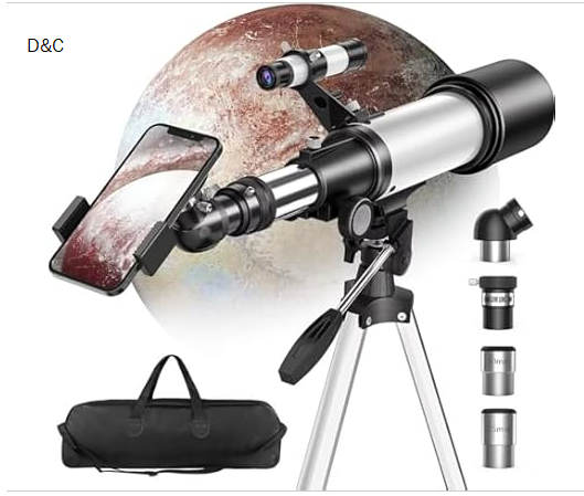 Astronomical Telescope, 70mm Aperture 400mm AZ Mount Refracting Telescope Beginners with AZ Mount Tripod Phone Adapter & Carrying Bag
