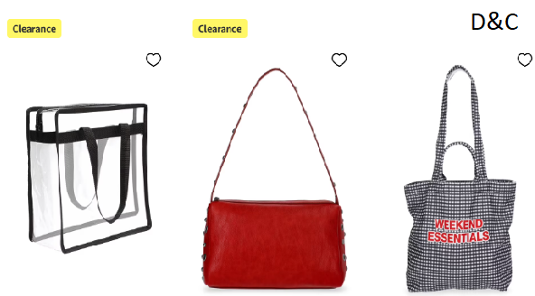 bag clearance sale