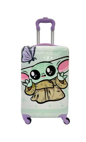 Lucas Star wars Mandalorian Kid’s 18″ ABS Hard-side Spinner Luggage with Duffel Set