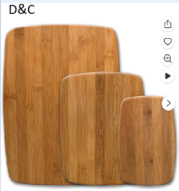 Farberware Classic 3-Piece Bamboo Cutting Board Set