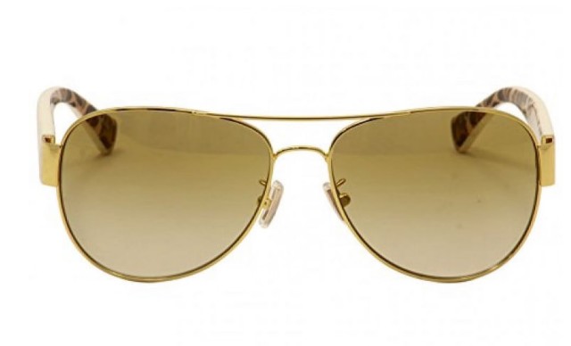 Coach HC 7059 Metal Womens Pilot Sunglasses Gold 58mm Adult Optical