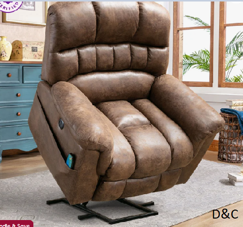 41.3” Wide Extra Large Power Lift Recliner Chair with Soothing Heat & Massage – Plush Comfort for Total Relaxation