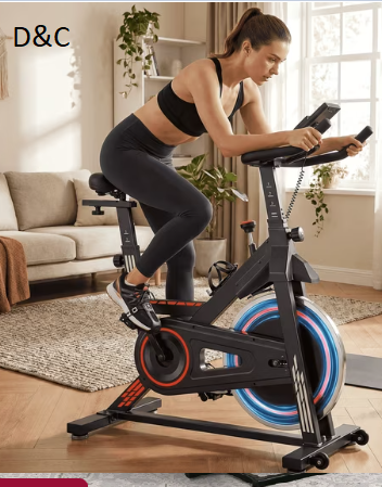 Naipo Exercise Bike Indoor Cycling Bike with 300lbs Big Seat Cushion for Home Cardio Leg Workout