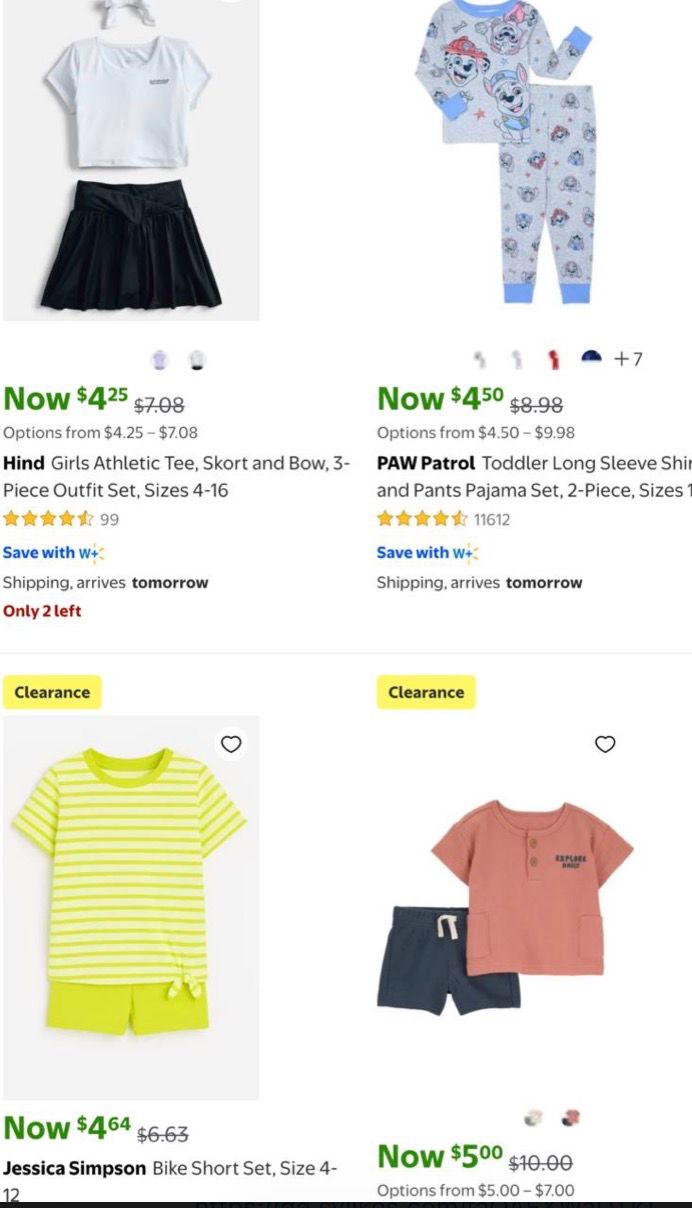 KIDS Clothes Sets on Sale! Starts from $2