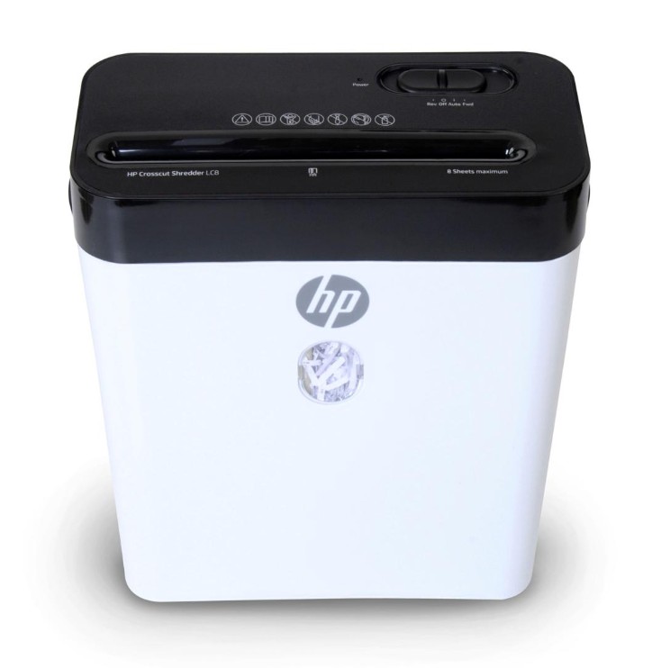 HP 8-Sheet Crosscut Shredder with 3.2-Gallon Bin