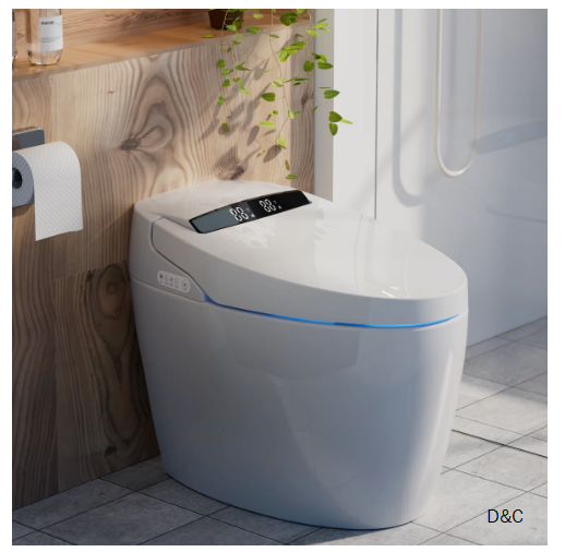 BCANHOME ADA Smart Bidet Toilet with Auto Open/Close Lid, 17.3“ ADA Comfort Height, MAP 1000 Siphon Jet Flush,Soft-Closing Heated Seat, Tankless Auto Flush, Massage Clean, Warm Wash/Dryer, Remote Control MT001
