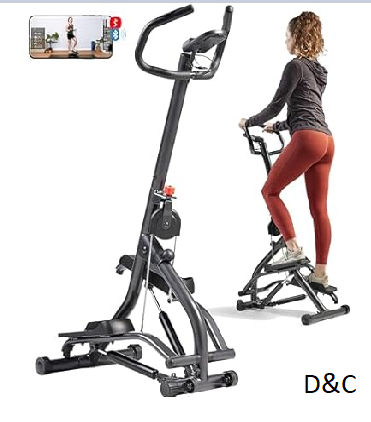 Sunny Health & Fitness 16.9-Inch Mountain Climb Stair Stepper with Handlebar
