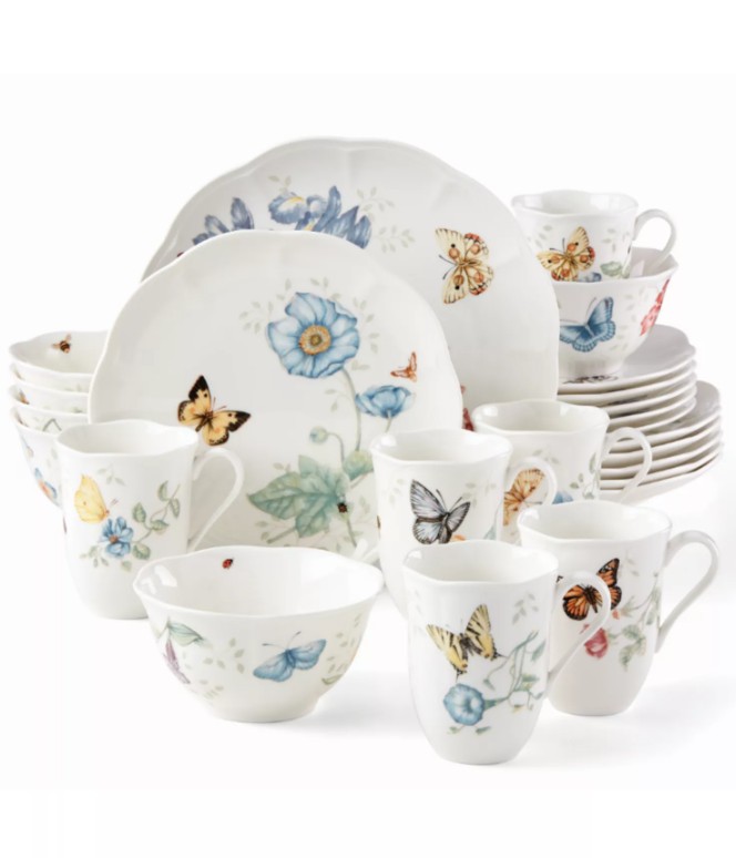 Butterfly Meadow 24 Pc. Dinnerware Set, Service for 6