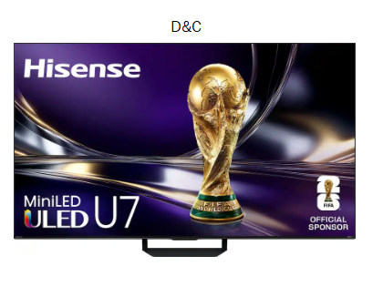 Hisense – 85″ Class U7 Series MiniLED QLED UHD 4K HDR Smart Google TV (2026)