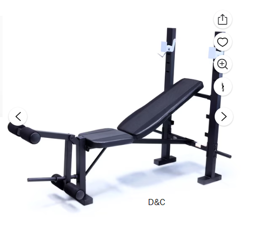 Athletic Works Standard Bench & Rack Combo with Leg Press
