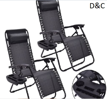 2 Pack: Zero Gravity Folding Recliner Lounge Chairs – 7 Colors