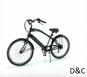 Hyper Bicycles 26″ 36V Men’s Electric Cruiser E-Bike with Pedal-Assist, 250W Motor, Black