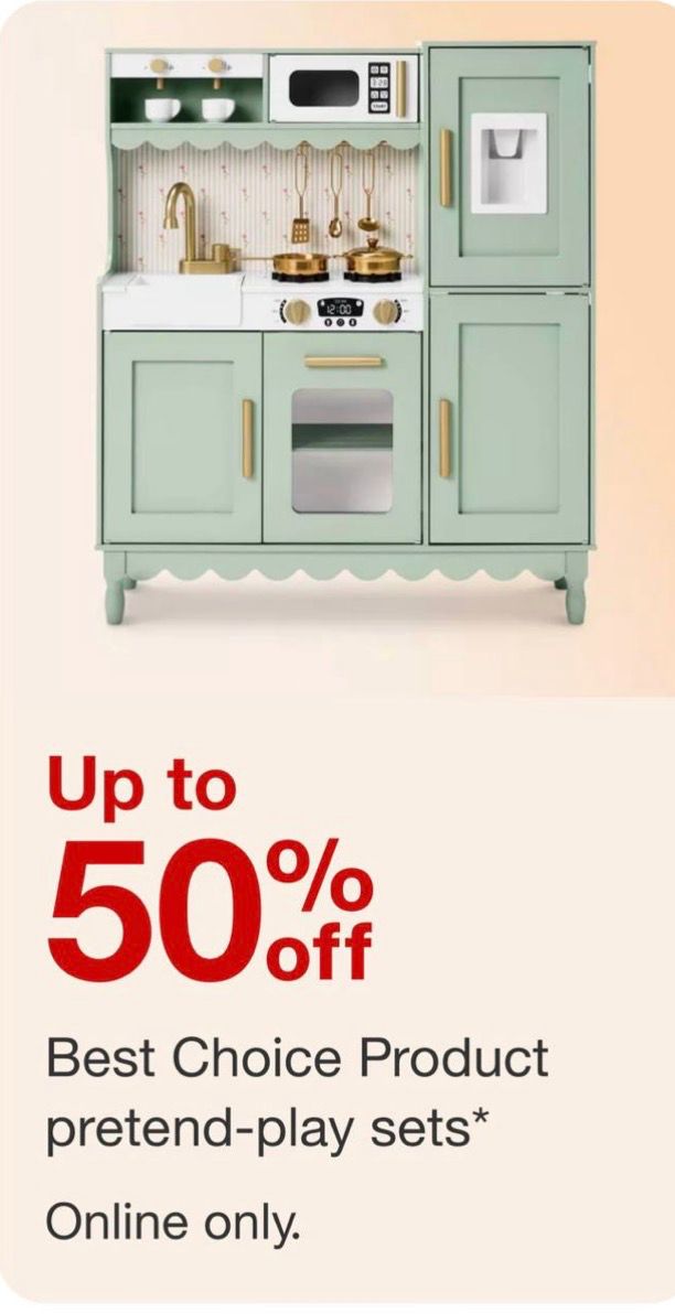 Up to 50% off Best Choice Product pretend play